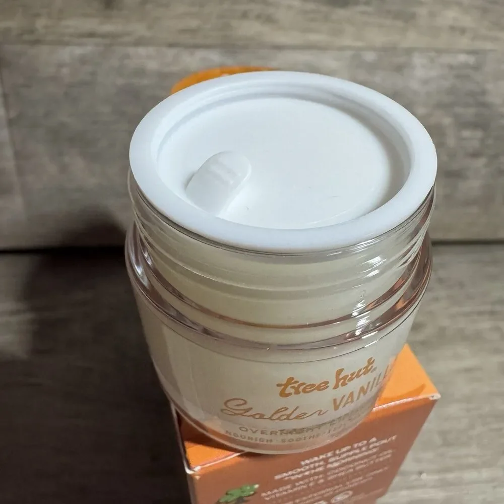 Tree Hut Golden Vanilla Overnight Lip Mask .6oz Lot of 4 New